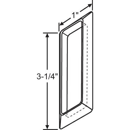 Strybuc Adhesive Backed Finger Pull 900-17639-1